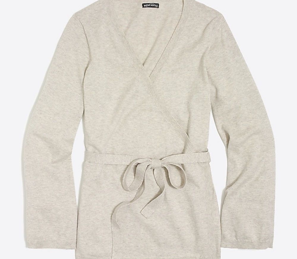 J. Crew Mercantile Flare Sleeve Wrap Sweater-NWT